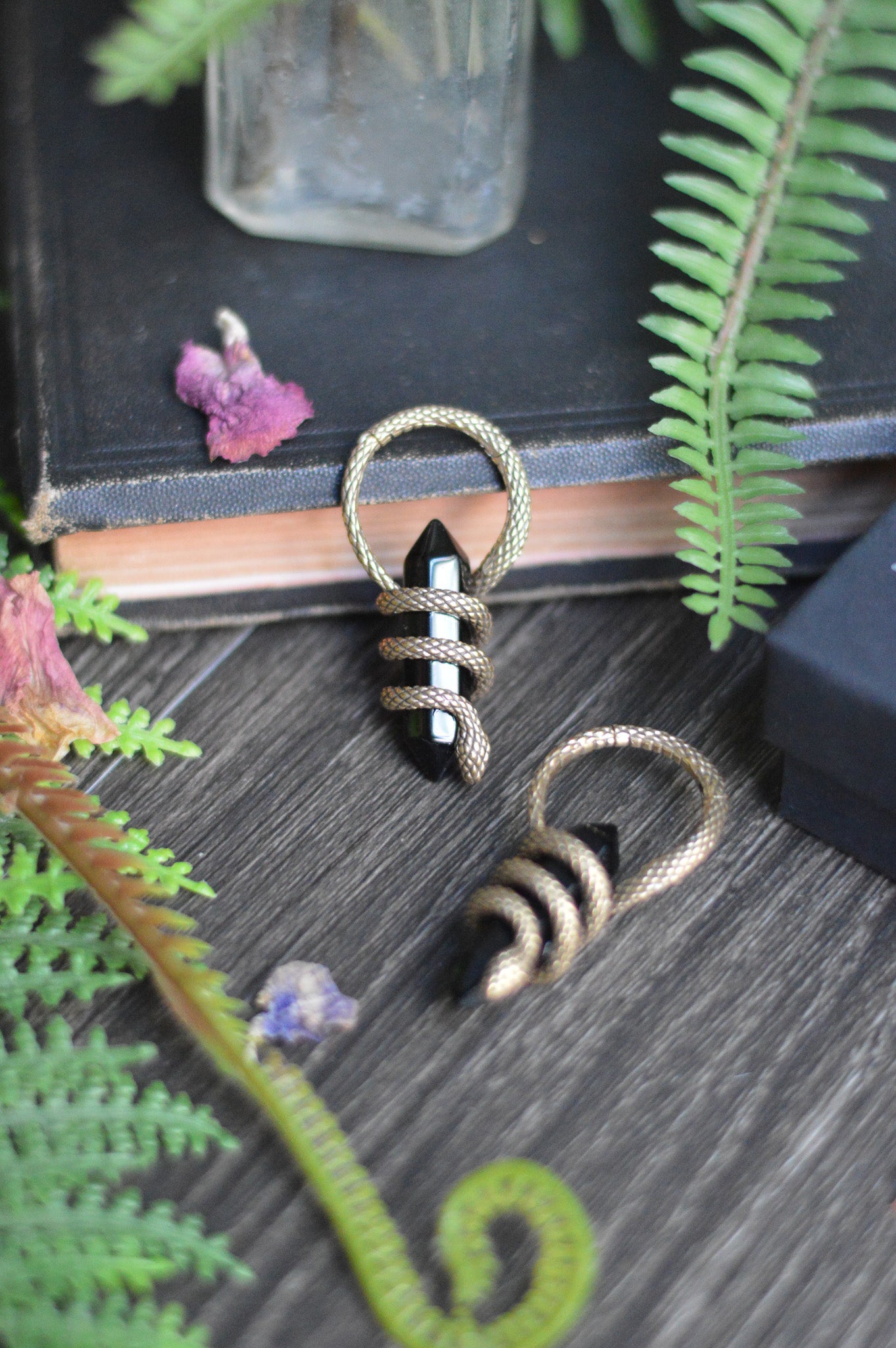 Crystal Snake Ear Weights