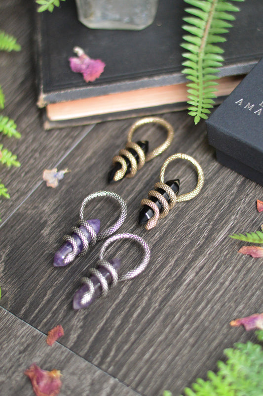 Crystal Snake Ear Weights