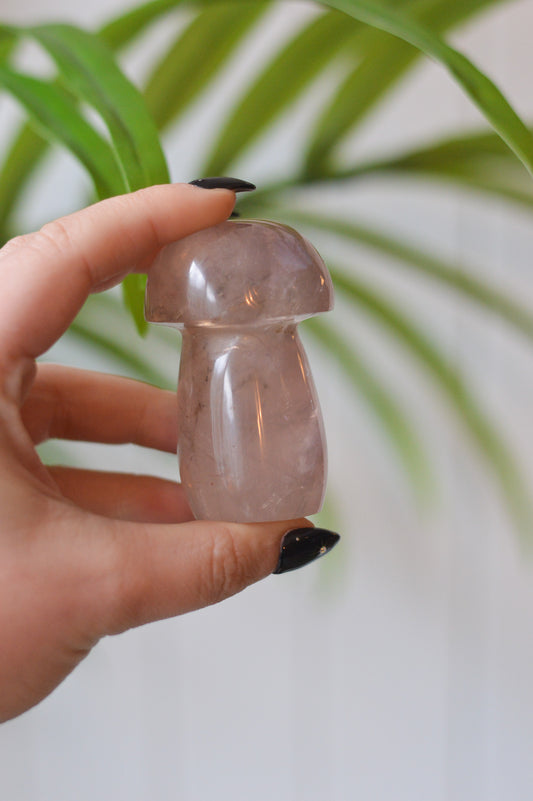Rose Quartz Mushroom
