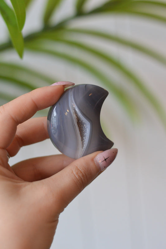 Grey Agate Moon