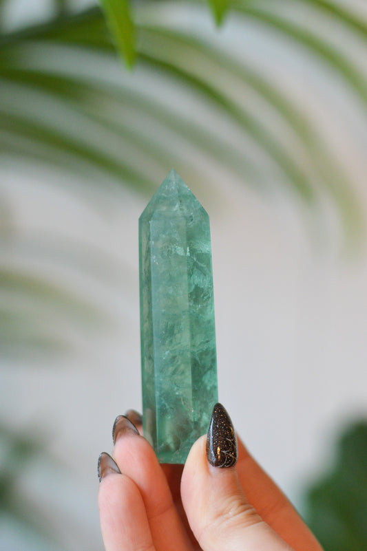 Green Fluorite Point