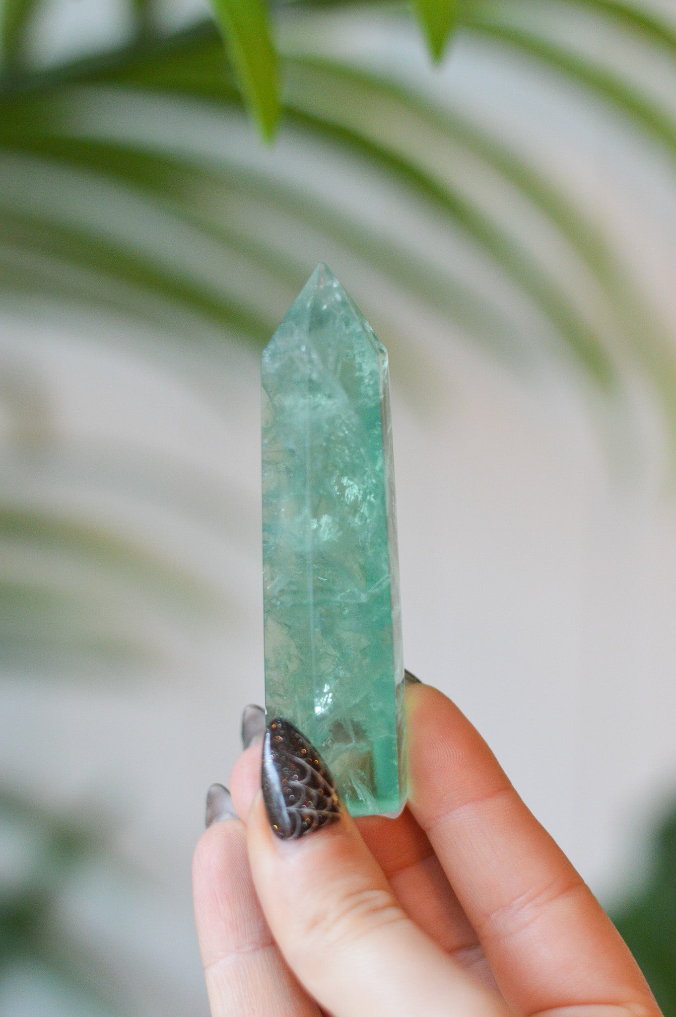 Green Fluorite Point