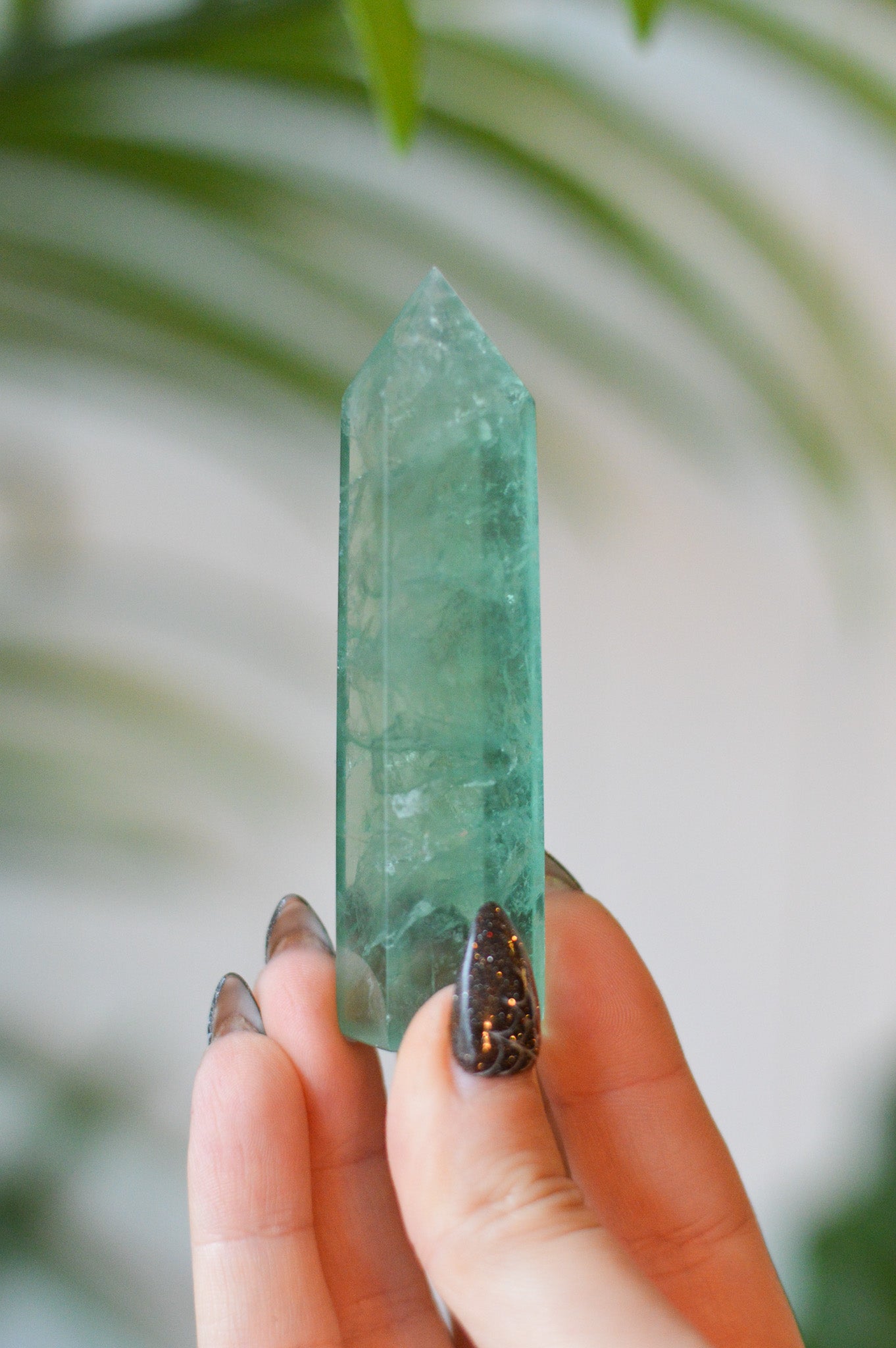 Green Fluorite Point