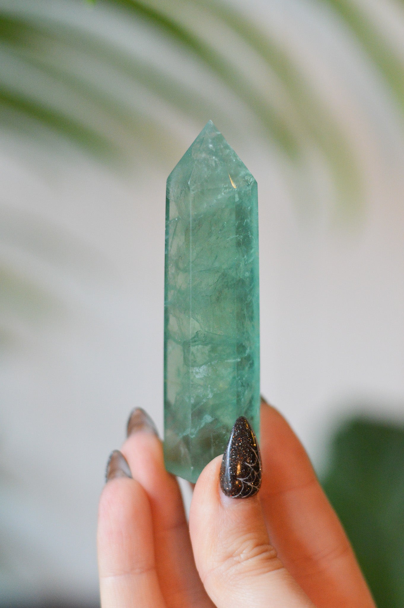 Green Fluorite Point