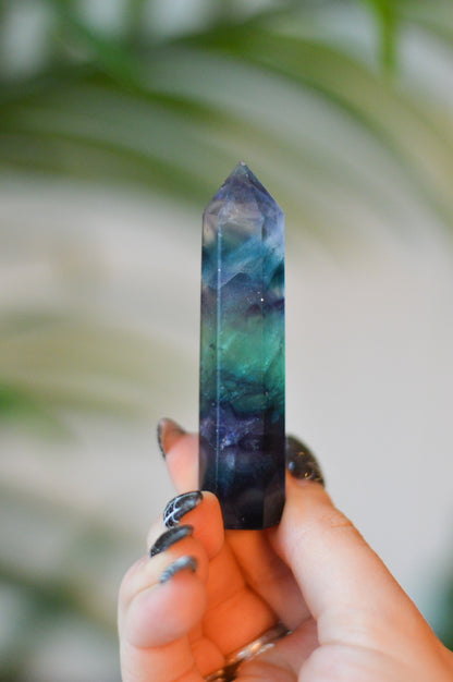 Rainbow Fluorite Point