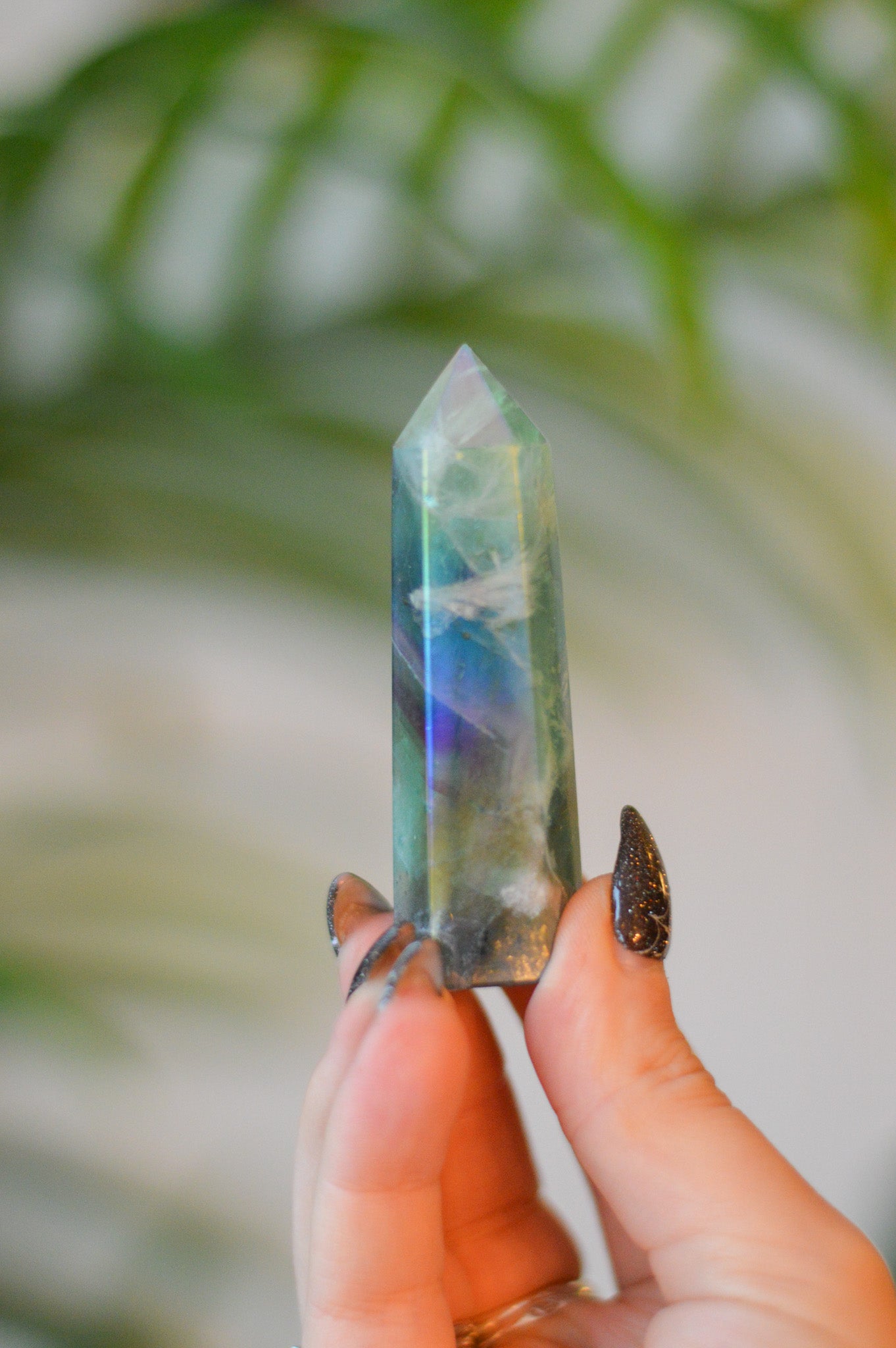 Aura Fluorite Point