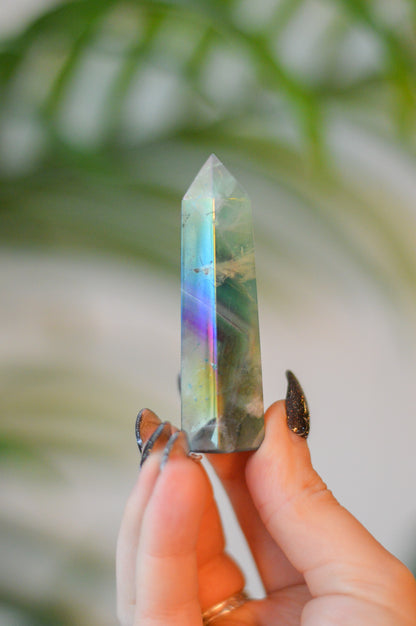Aura Fluorite Point