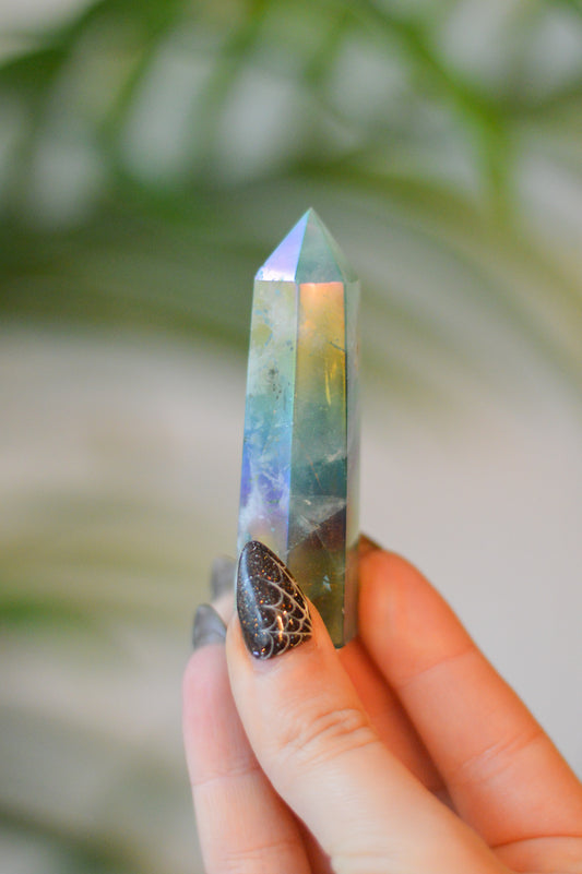 Aura Fluorite Point