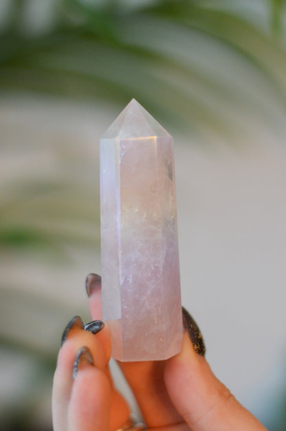Aura Rose Quartz Point