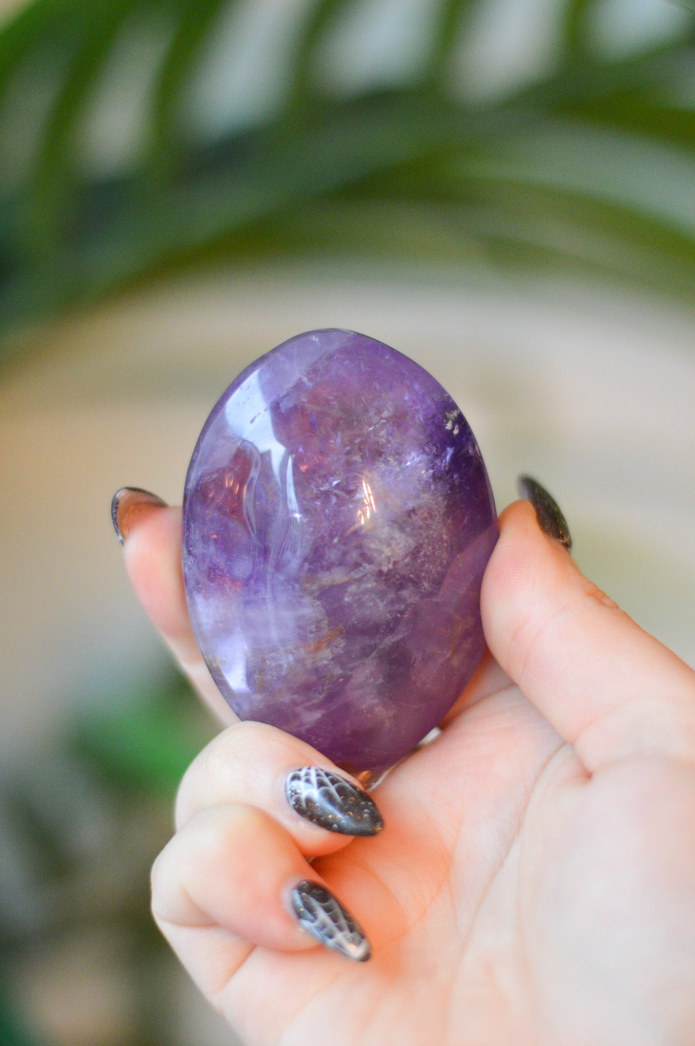 Amethyst Palmstone