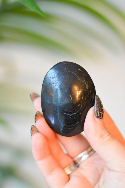 Black Tourmaline Palmstone