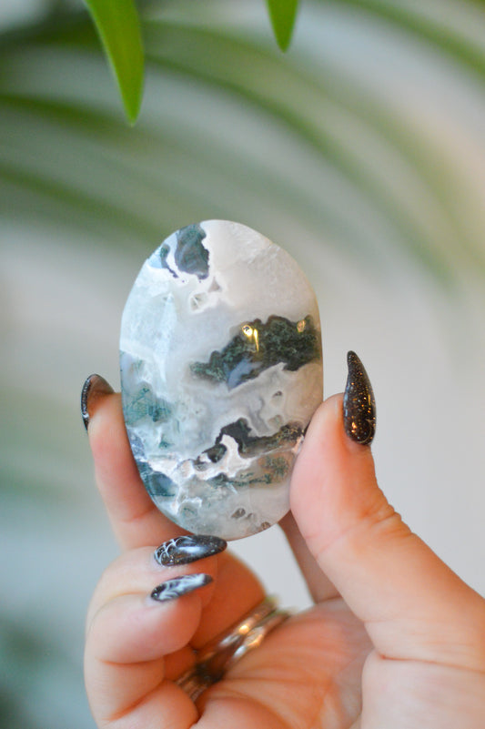 Moss Agate Palmstone