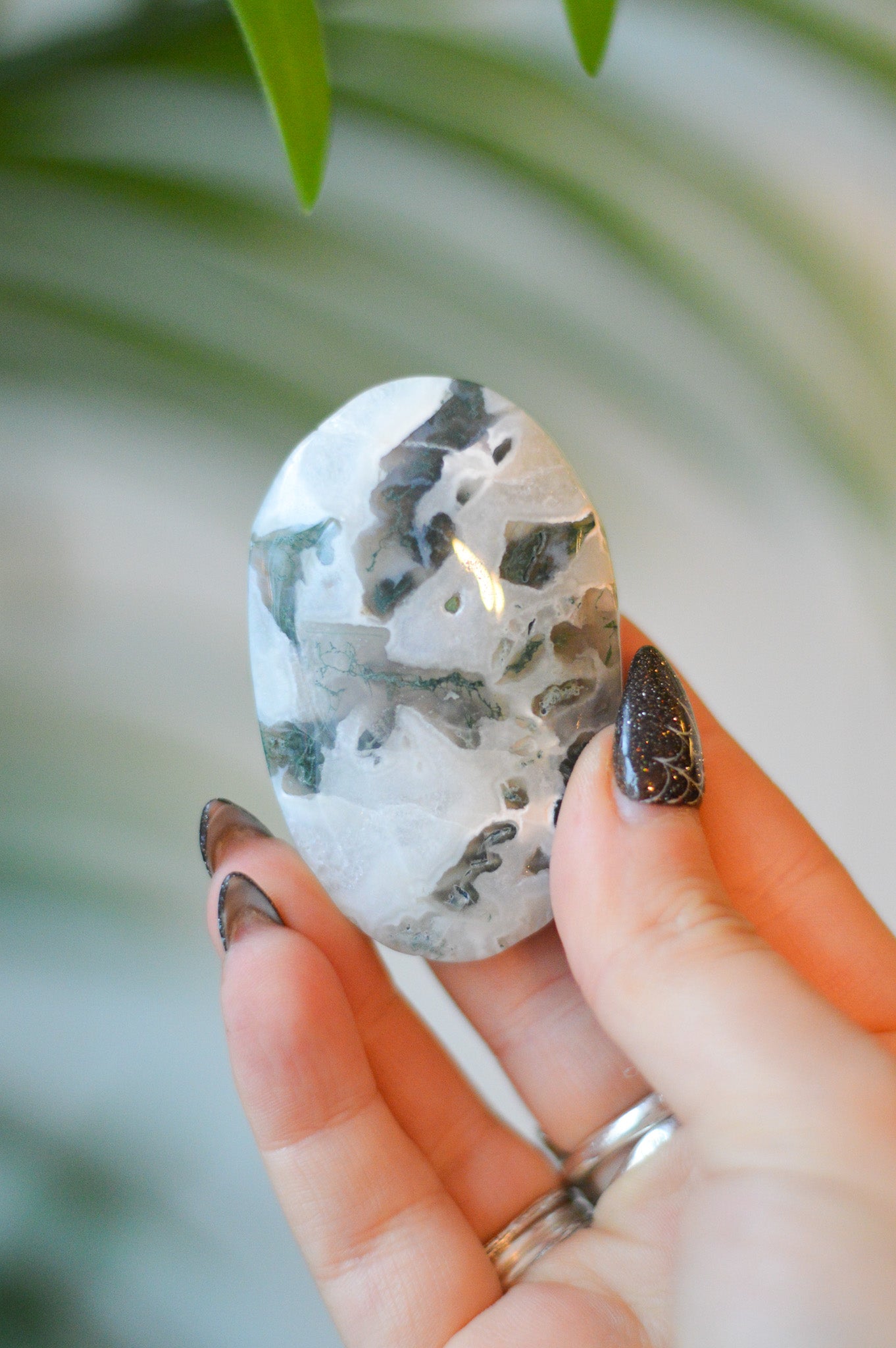 Moss Agate Palmstone