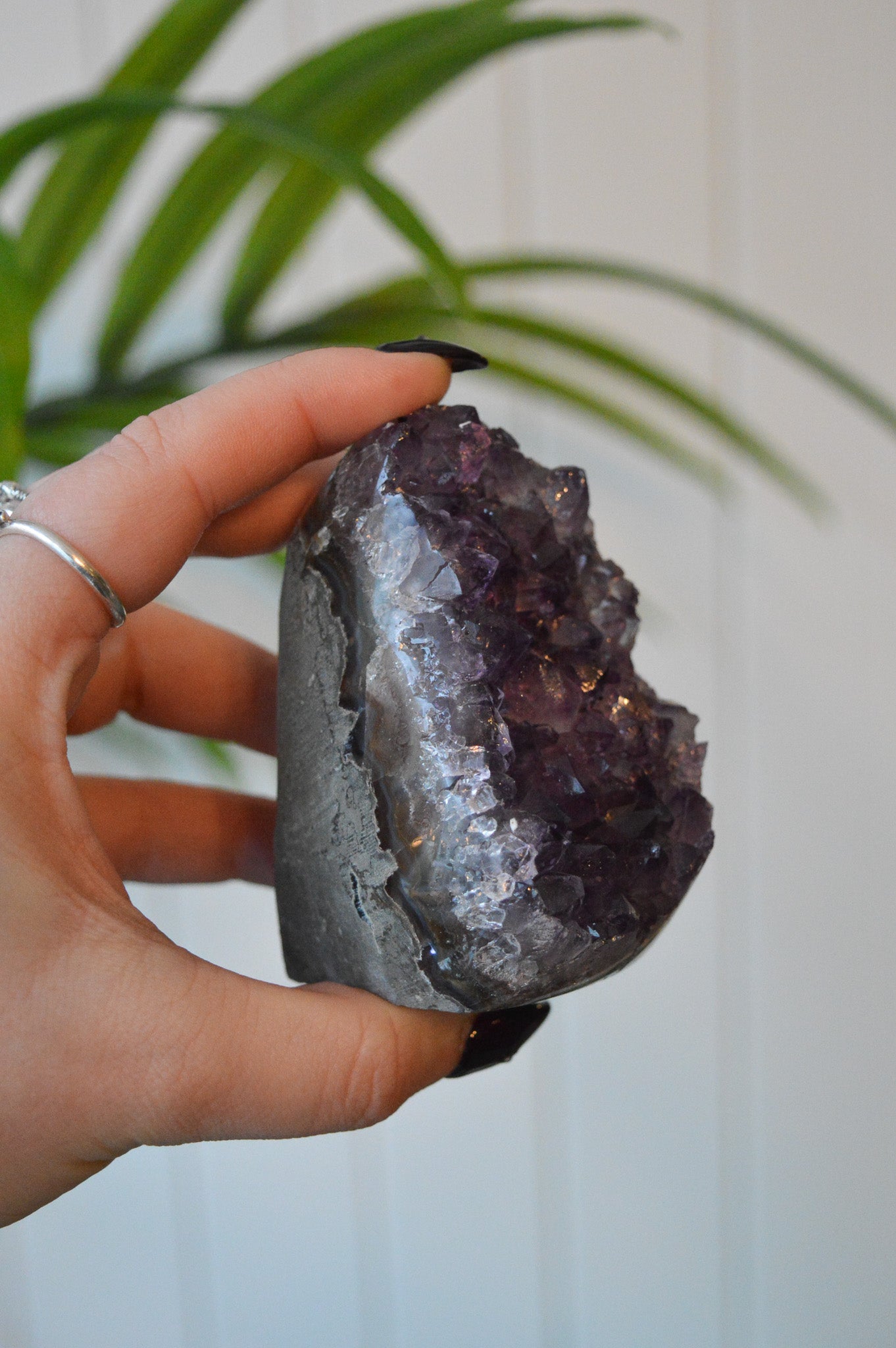 Amethyst Druzy Cut Base Freeform #2