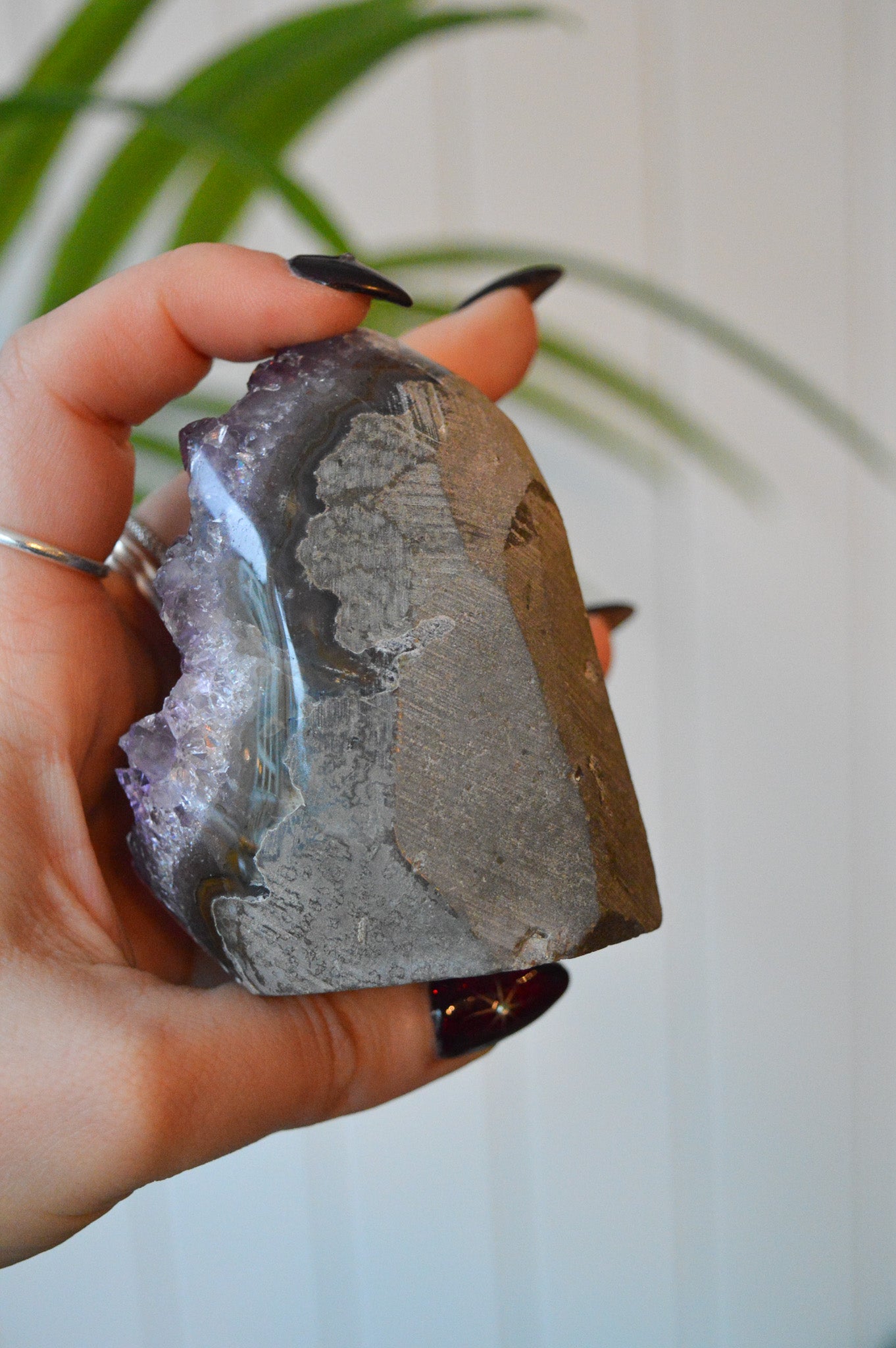 Amethyst Druzy Cut Base Freeform #2