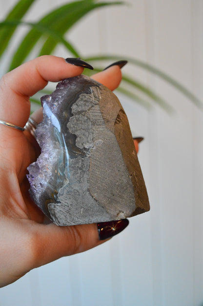 Amethyst Druzy Cut Base Freeform #2