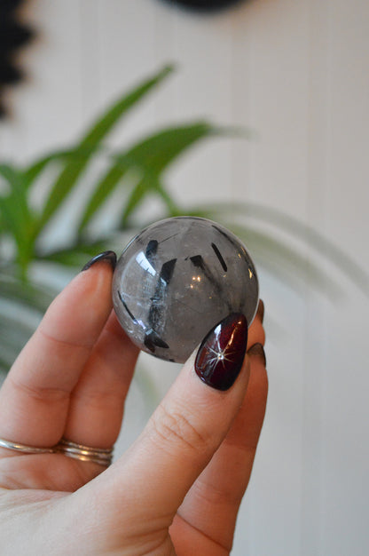 Tourmaline In Quartz Sphere #1
