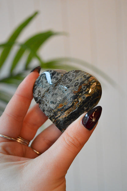 Ocean Jasper Heart #1
