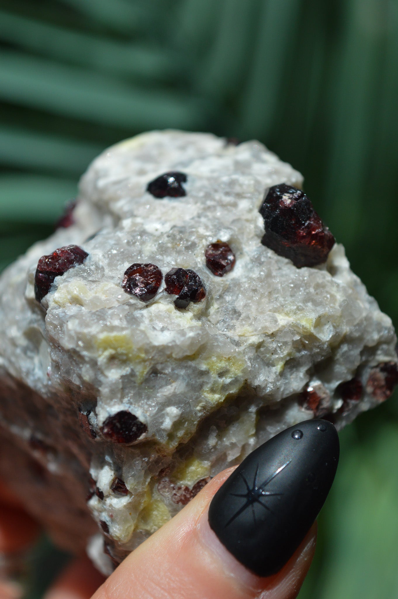 Pyrope Garnets in Feldspar