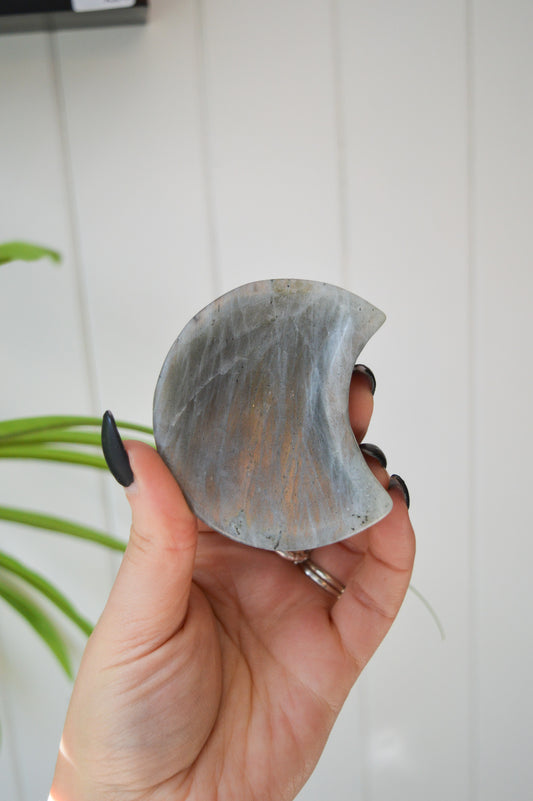 Small Labradorite Moon Dish