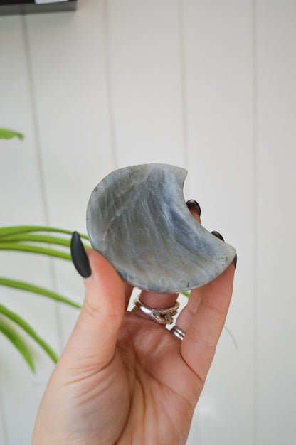 Small Labradorite Moon Dish