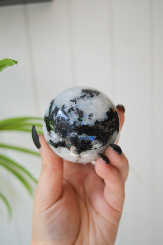 Rainbow Moonstone Sphere