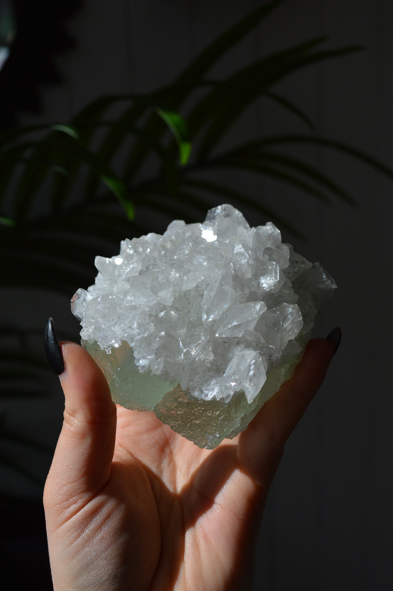 Green Fluorite With "Benz" Calcite Specimen