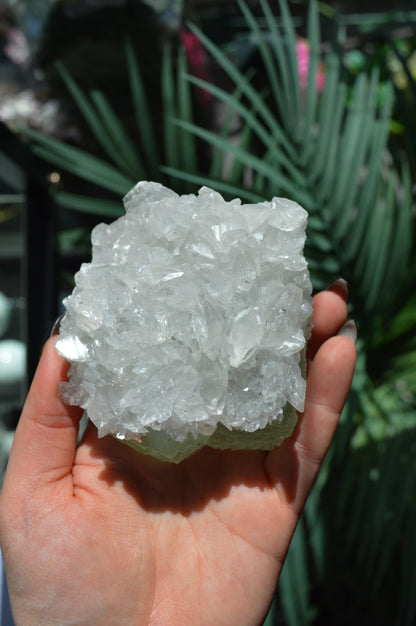 Green Fluorite With "Benz" Calcite Specimen