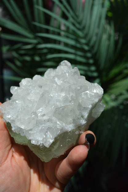 Green Fluorite With "Benz" Calcite Specimen