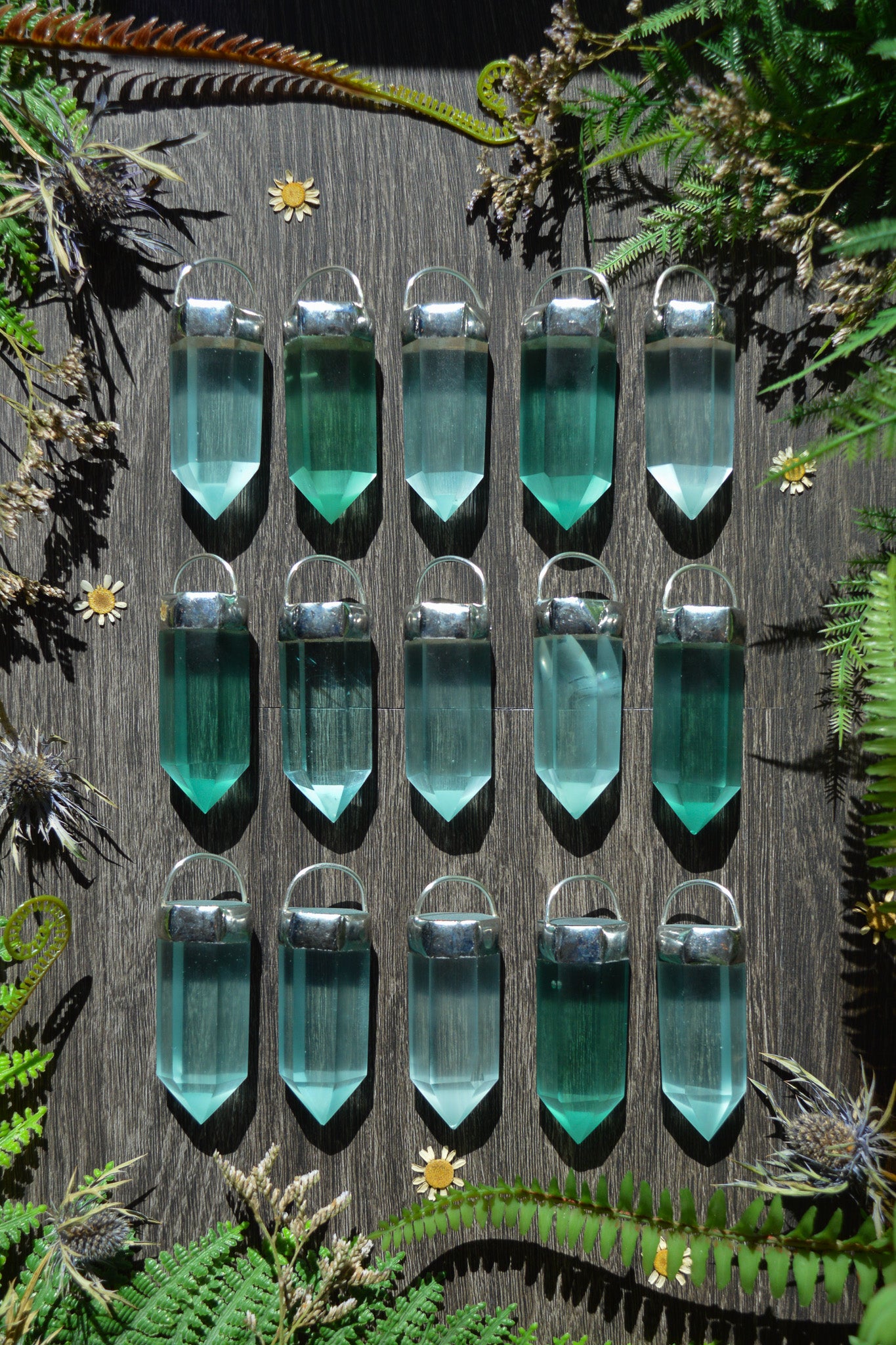 Plain Glass Chunky Chain Necklace