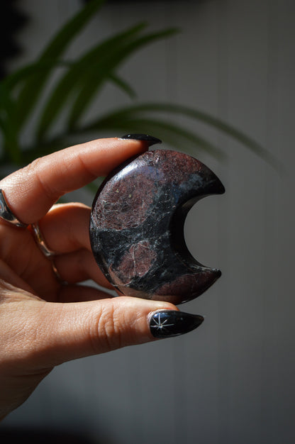 Garnet in Arfvedsonite Moon #2