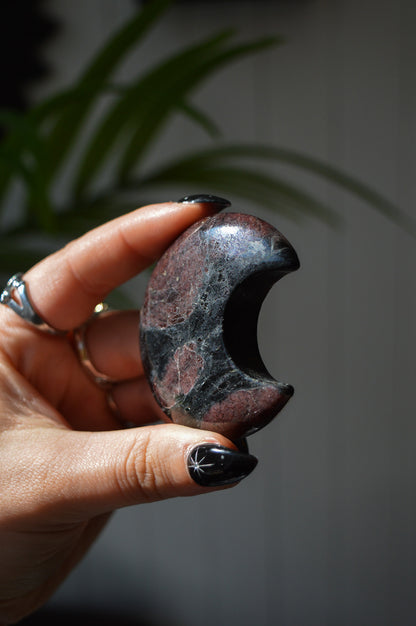 Garnet in Arfvedsonite Moon #2