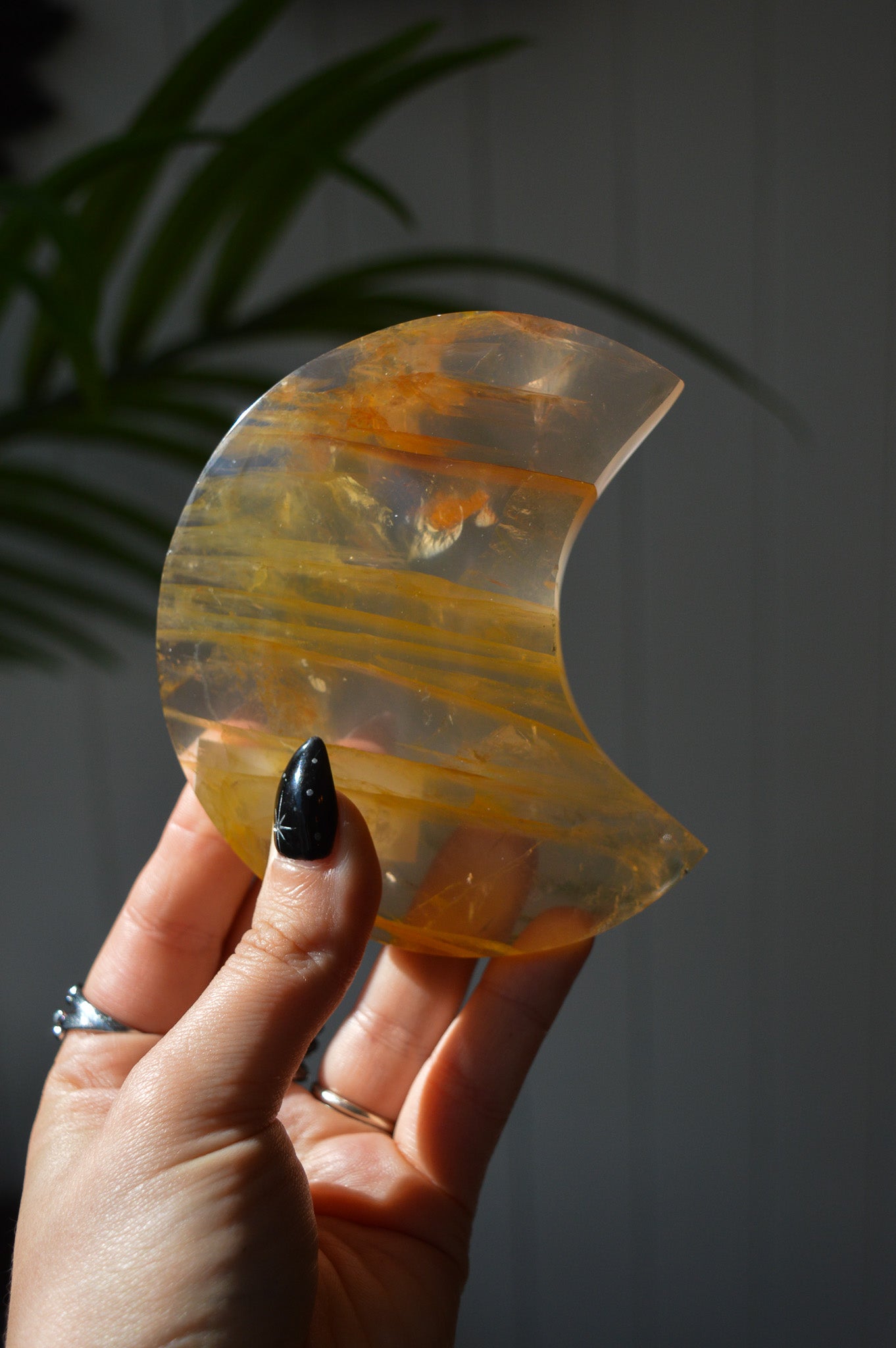 Golden Healer Quartz Moon