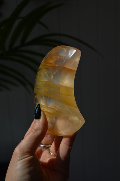 Golden Healer Quartz Moon