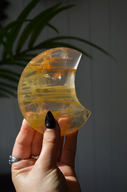 Golden Healer Quartz Moon