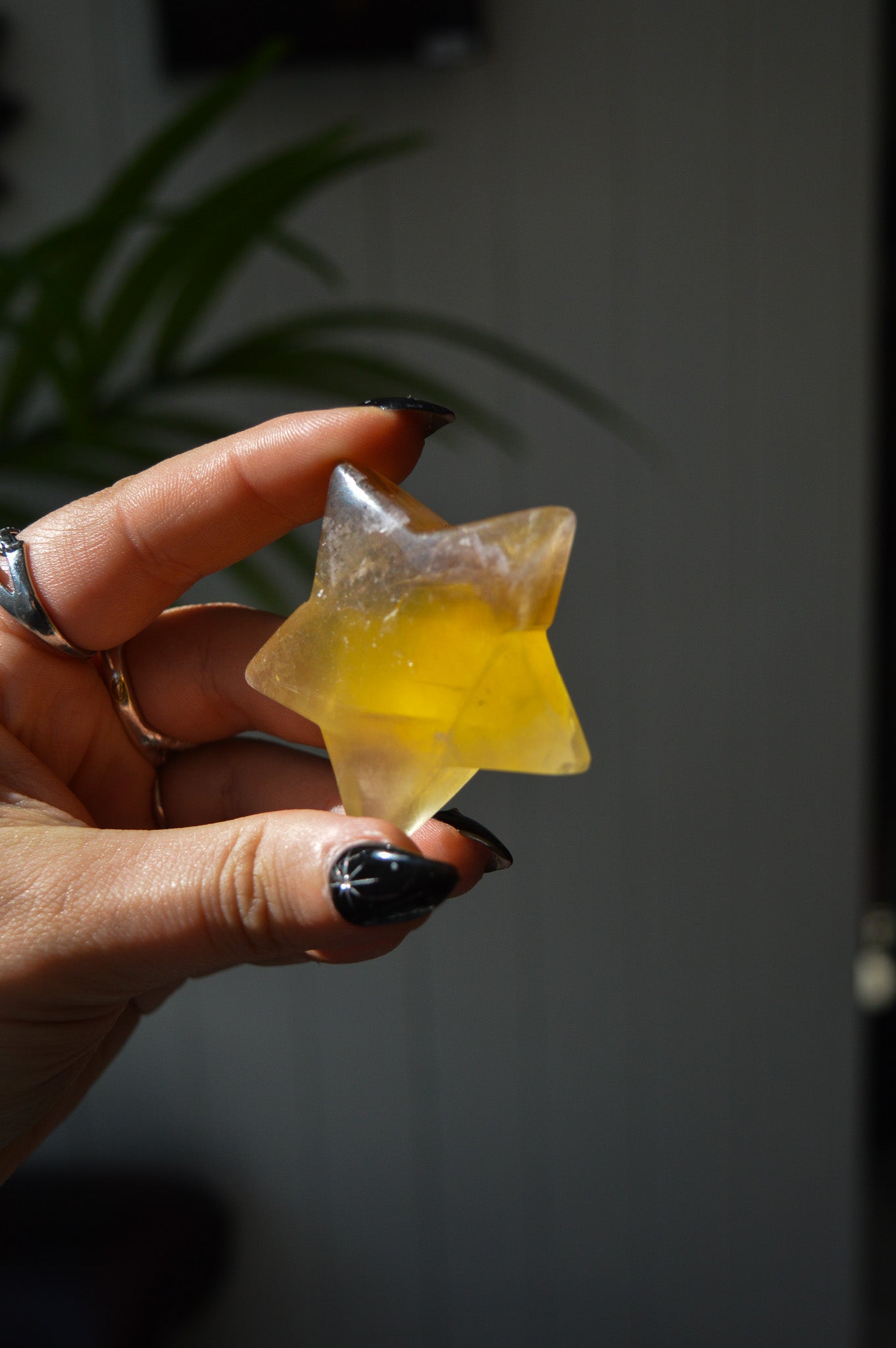 Yellow Fluorite Star