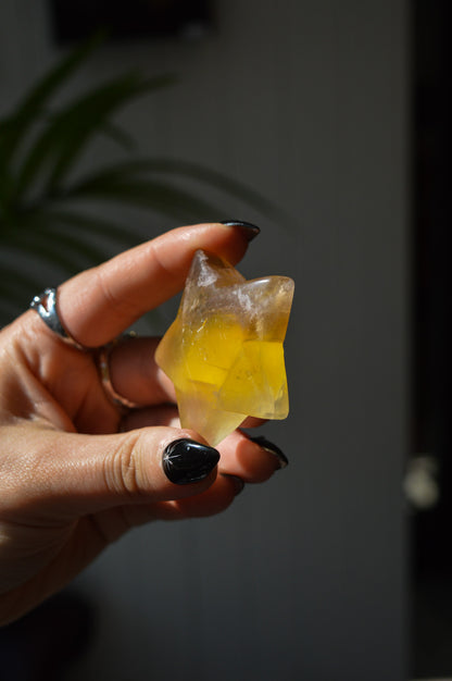 Yellow Fluorite Star