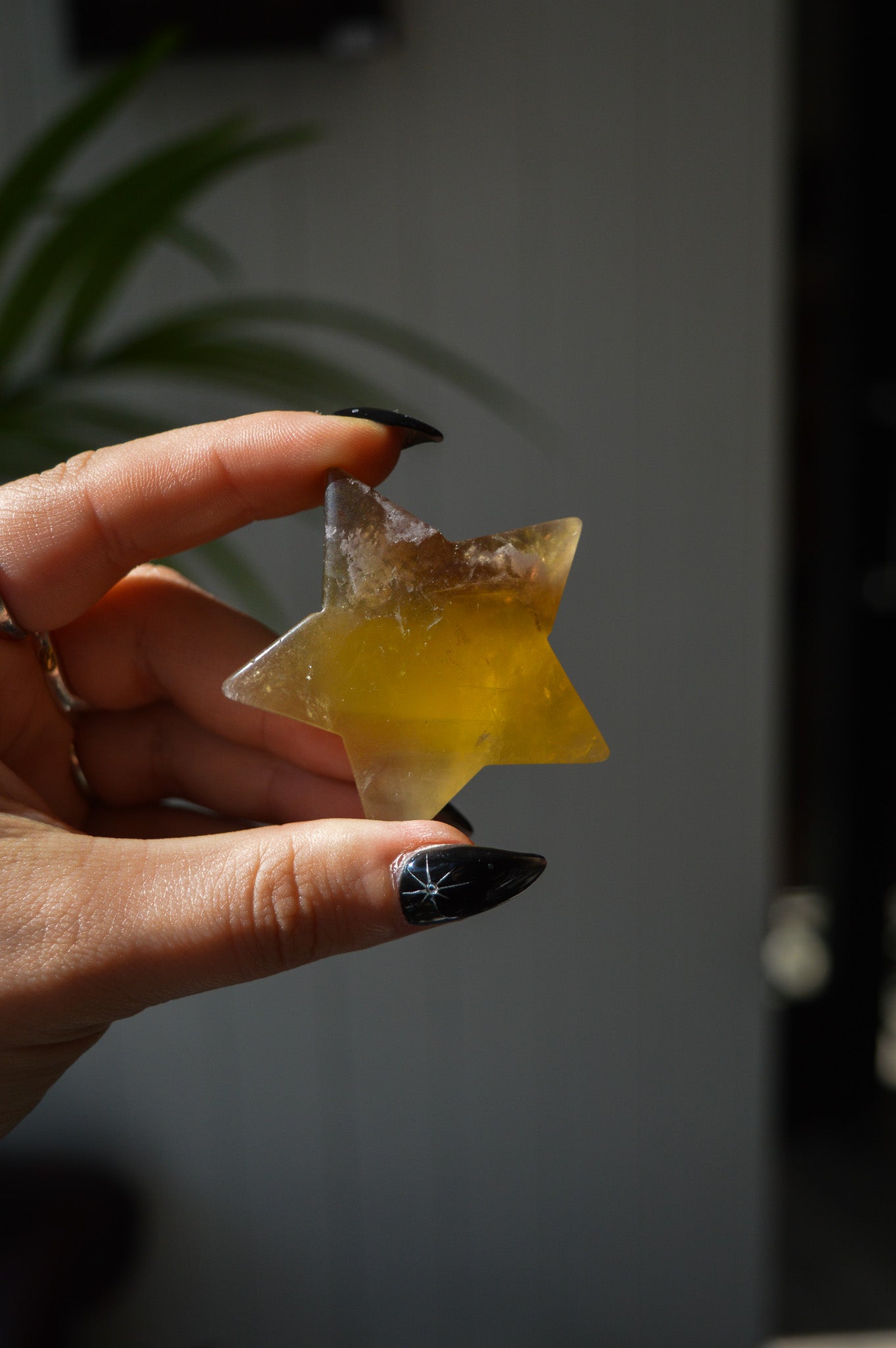Yellow Fluorite Star
