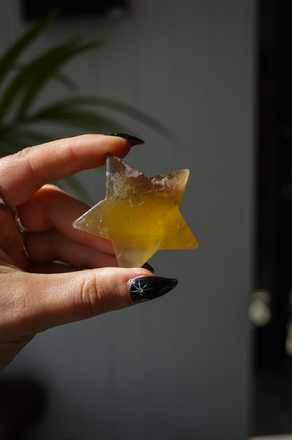 Yellow Fluorite Star