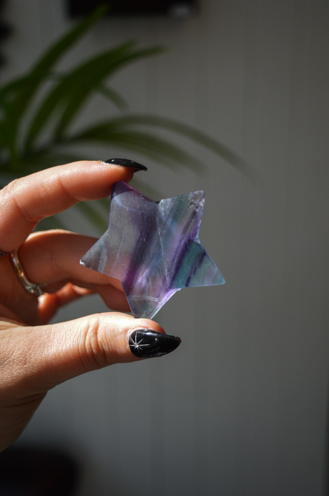 Rainbow Fluorite Star