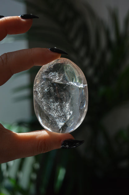 Clear Quartz Palmstone