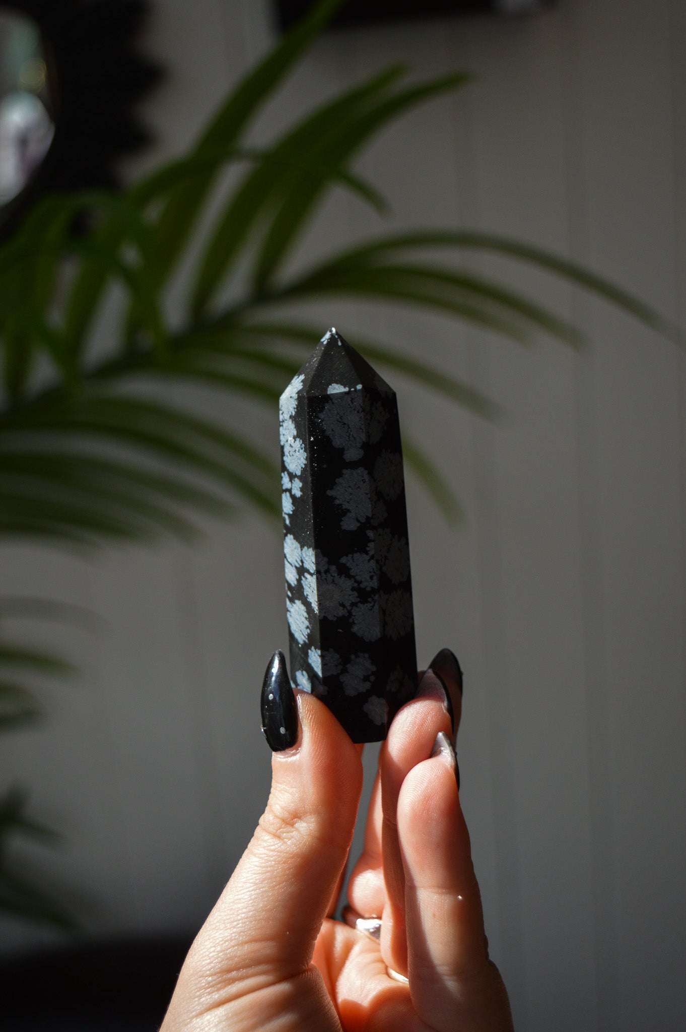 Snowflake Obsidian Point