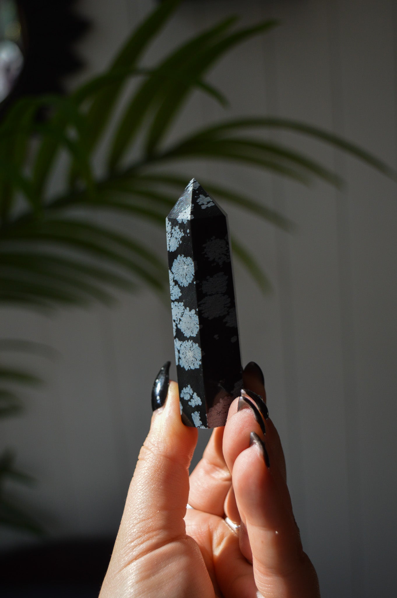 Snowflake Obsidian Point