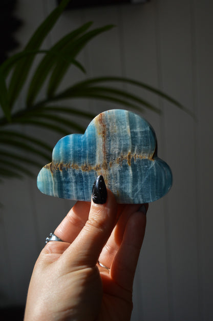 Lemurian Aquatine Calcite Cloud