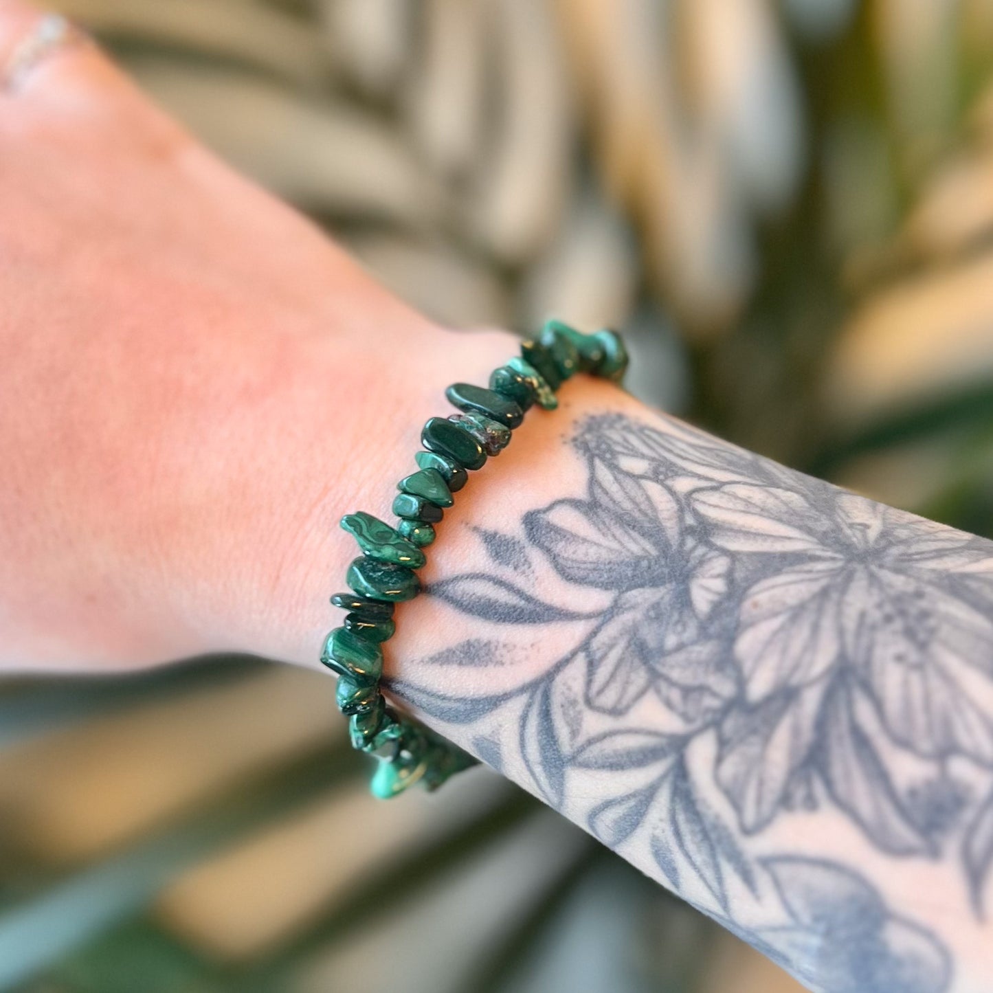 Malachite Chip Bracelet