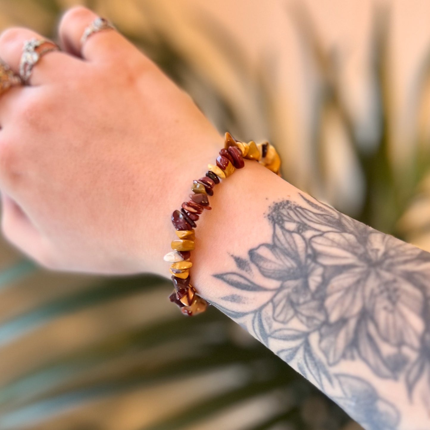 Mookaite Jasper Chip Bracelet