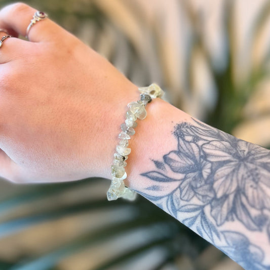 Prehnite Chip Bracelet