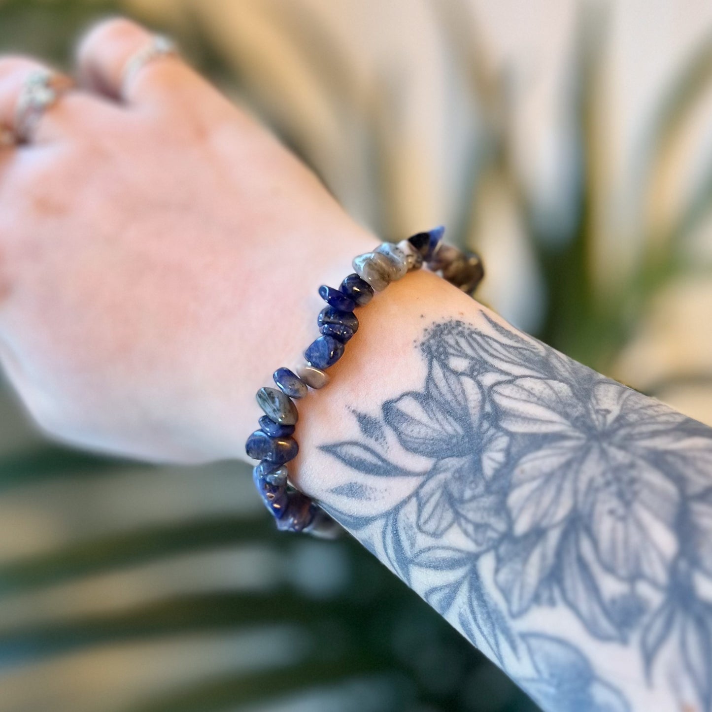 Garnet Chip Bracelet