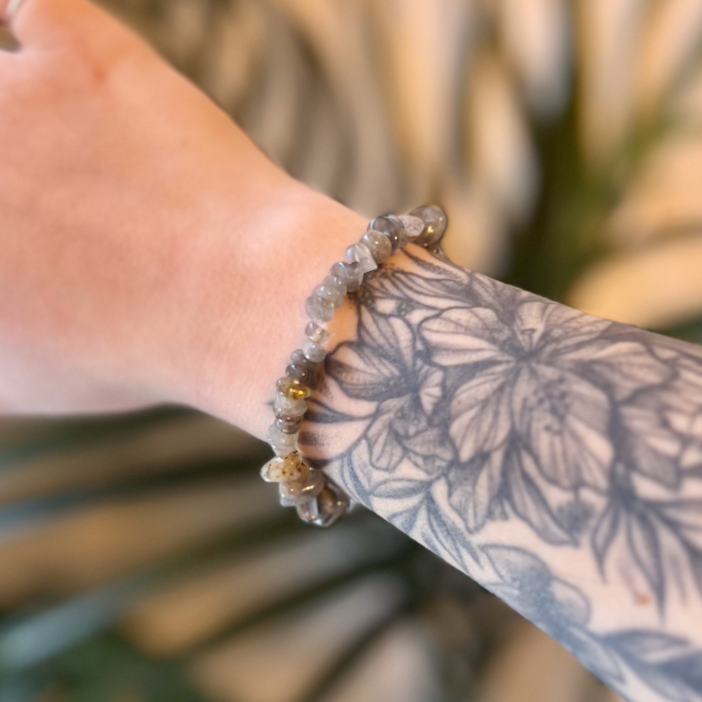 Garnet Chip Bracelet