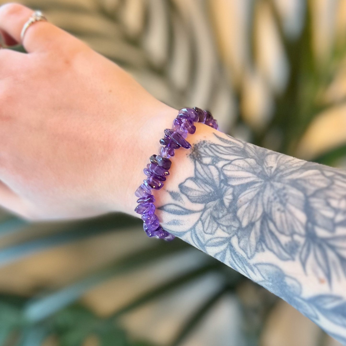 Amethyst Chip Bracelet